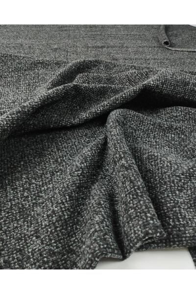 Kumaş Parça Țesătură tricotată plină în culori gri antracit (lățime 150 cm x ...
