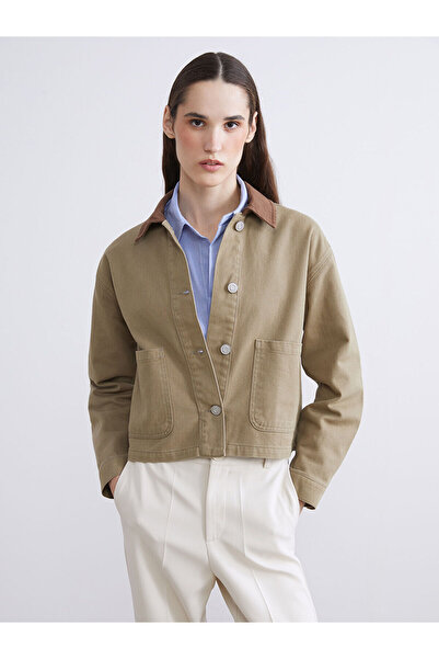 LC Waikiki Özmarka New Season Shirt Collar Oversize Women's Jacket