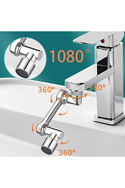 Go İthalat 1080 Degree Rotatable Kitchen and Sink Faucet Acrobat Spout (5372)...