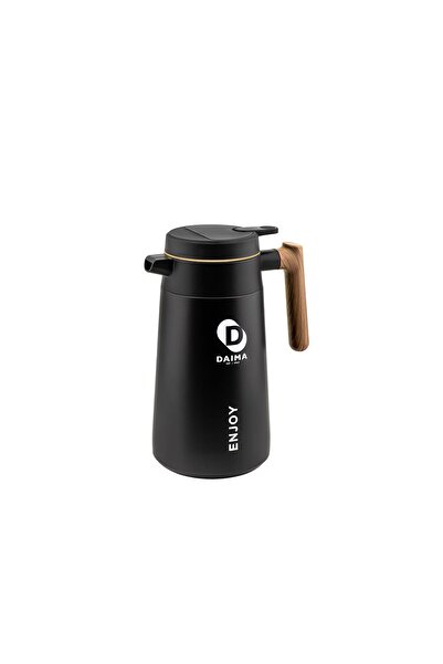 daıma hot/cold Always Enjoy 1680 ml 12 Hours Hot 24 Hours Cold Black Thermos