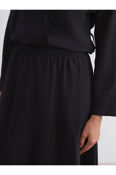 LC Waikiki Soulife Siyah Beli Lastikli Dokulu Etek