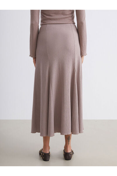 LC Waikiki Beli Lastikli Dokulu Pileli Etek