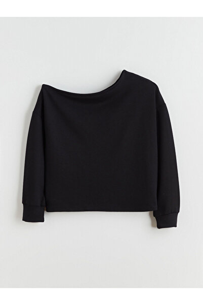 LC Waikiki New Season Boat Neck Oversize Women's Sweatshirt Tunic