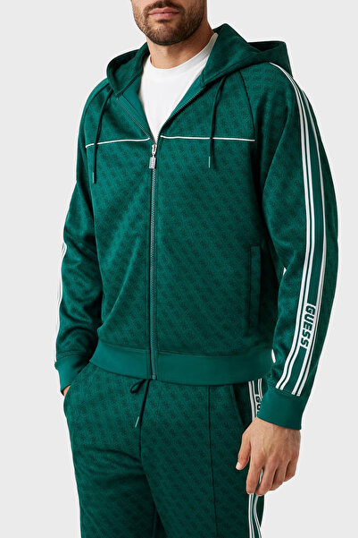 Guess Parimo 4G Logolu Relaxed Fit Kapüşonlu Fermuarlı Sweat Z5BQ13K2042 Erkek SWEAT Z5BQ13 K2042 F8