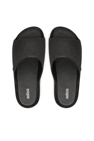 Melissa Γυναικείες σαγιονάρες μαύρες MELISSA-M 36126 BF580 GLITTER BLACK