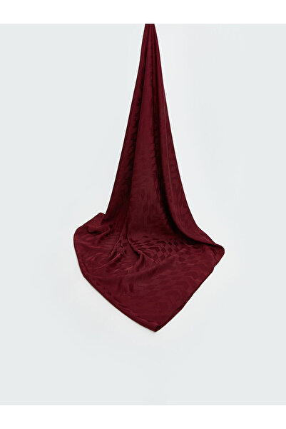 LC Waikiki Burgundy Patterned Women's Shawl