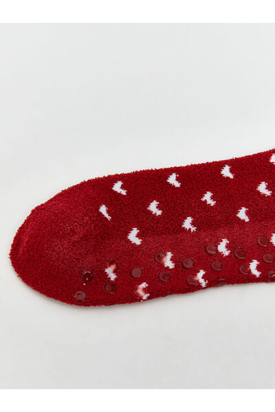LC Waikiki New Season Heart Embroidered Women's Home Socks