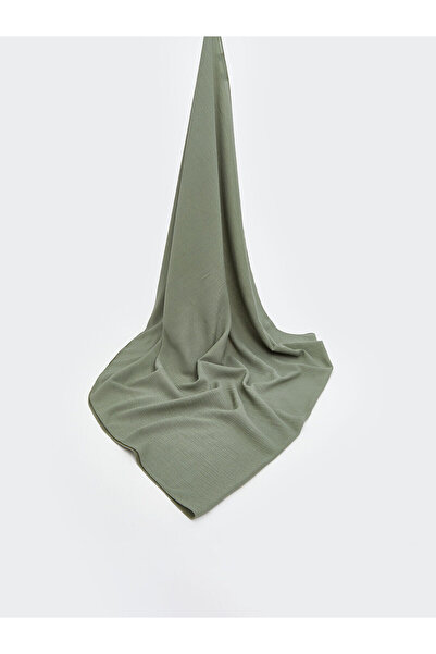 LC Waikiki Alita City Lcw Accessories Green Satin Plain Women's Shawl with a ...