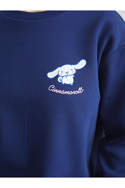 LC Waikiki Plus New Season Cinnamaroll με τύπωμα oversized Γυναικείο χοντρό φούτερ