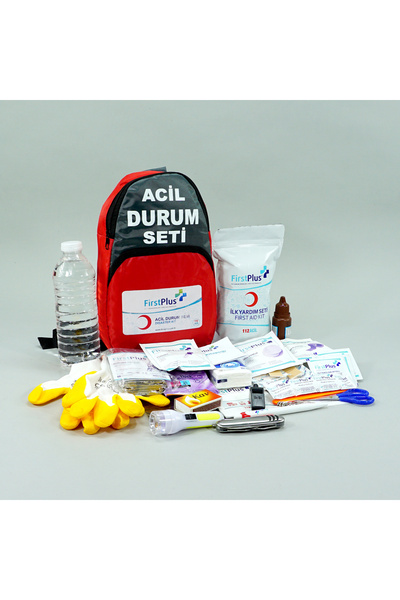 FirstPlus First Plus Deprem & Afet Eko Acil Durum Seti – Kişisel Hayatta Kalma ve İlk Yardım Kiti