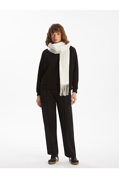 LC Waikiki Vizyon New Season Plain Tasseled Women's Scarf