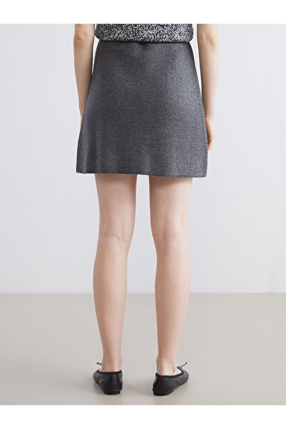 LC Waikiki Elastic Waist Knitwear Mini Skirt