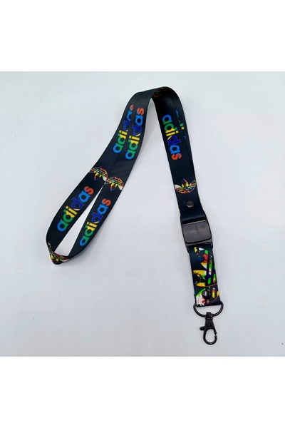 CİCCİBİCCİSHOP Renkli ara kilitli sporcu boyun askı ipi, düdük ipi