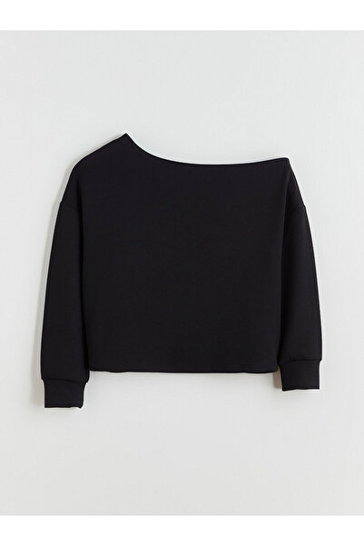 LC Waikiki New Season Boat Neck Oversize Women's Sweatshirt Tunic