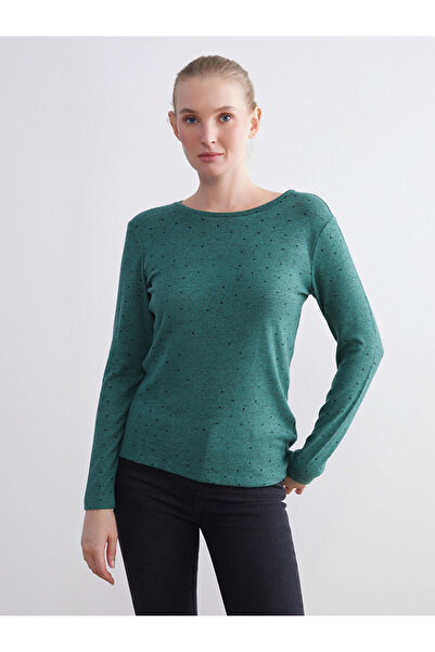 LC Waikiki Γυναικείο κορμάκι με λαιμόκοψη και πουά