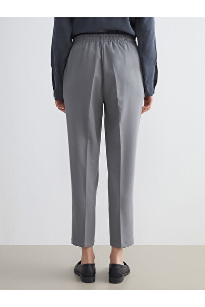 LC Waikiki Poplin Women's Trousers with Elastic Waist