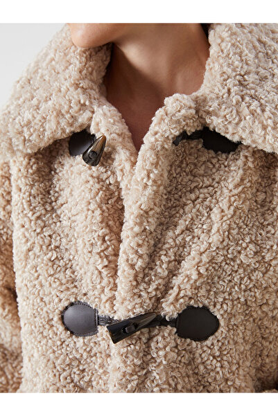 LC Waikiki Özmarka New Season Shirt Collar Women's Plush Coat