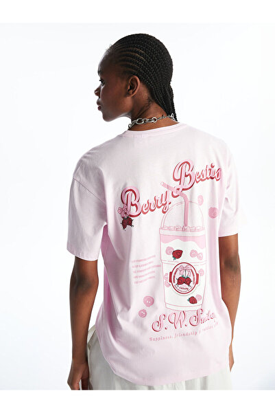 LC Waikiki Tricou de damă cu imprimeu Smiley World cu guler rotund