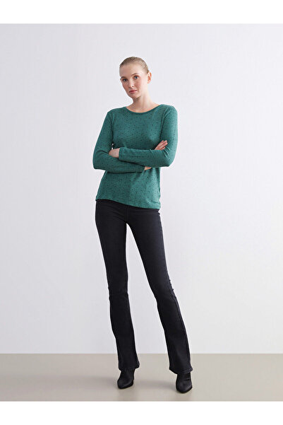 LC Waikiki Γυναικείο κορμάκι με λαιμόκοψη και πουά