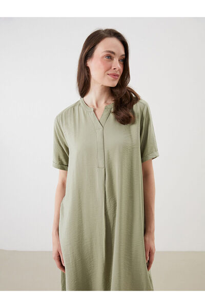 LC Waikiki Φόρεμα με γιακά σε γραμμή Α