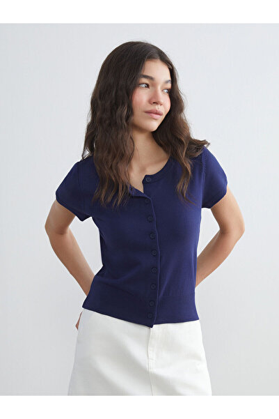 LC Waikiki Seasonal Deals from Rmz Clothing Navy Blue Crew Neck Women's Knitw...