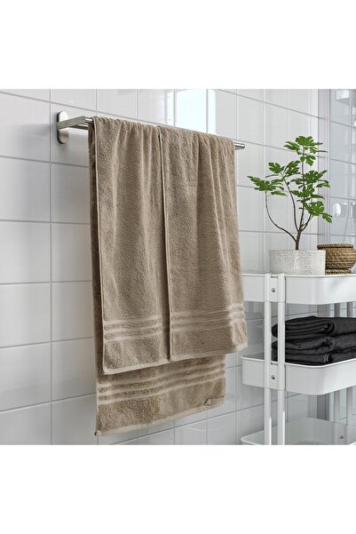 IKEA BROKGLIM Bath sheet, beige, 100 x 150 cm
