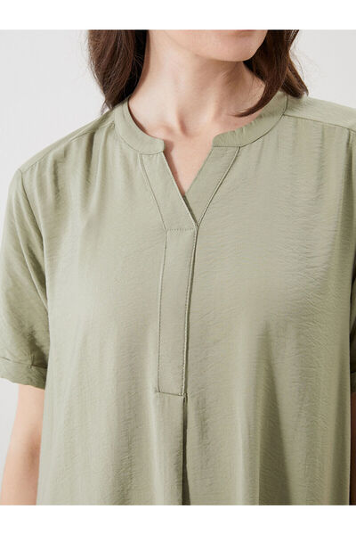 LC Waikiki Φόρεμα με γιακά σε γραμμή Α