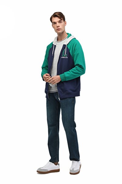 lumberjack ML GLEEN 17BLO-01 5PR Lacivert Erkek Eşofman Üstü