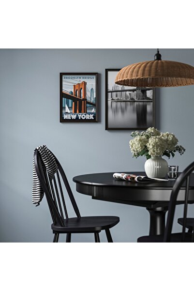 IKEA KLOTKÖRSBÄR Frame, oak effect/dark brown, 30 x 40 cm