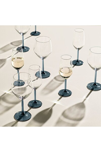 IKEA RÖDRÄKA Juice Glass, blue-grey/clear glass, 25 cl