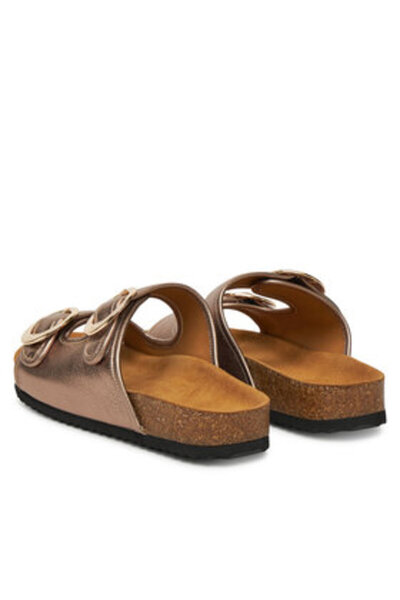 Caprice Γυναικείες σαγιονάρες καφέ CAPRICE-9-27403-44 341 ΜΠΕΖ ΜΕΤΑΛΛΙΚΕΣ