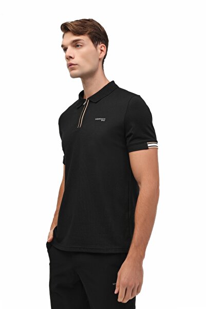 lumberjack ML FRANKY 12BA-111 5PR Siyah Erkek Kısa Kol T-Shirt