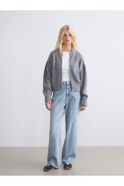 LC Waikiki Kolej Yaka Kadın Triko Hırka