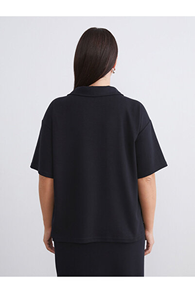 LC Waikiki Plus Size Polo Neck Women's T-Shirt