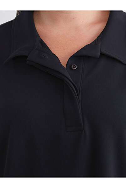 LC Waikiki Plus Size Polo Neck Women's T-Shirt