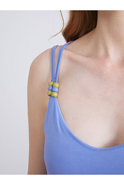 LC Waikiki Μωβ γυναικείο νυχτικό με λαιμόκοψη σε σχήμα V