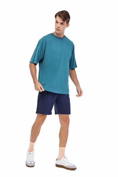 lumberjack Ανδρικό κοντομάνικο μπλουζάκι MB ROS 11HS113 5PR Petrol