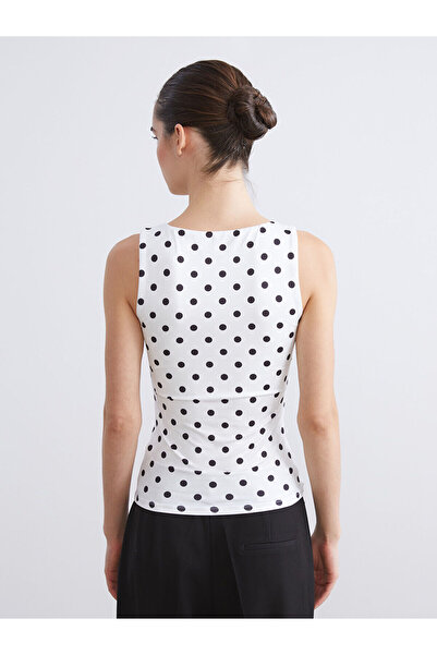 LC Waikiki U-Neck Polka Dot Women's Tank Top