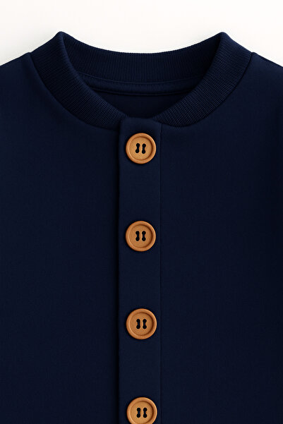 Oz Baby Mevsimlik %100 Pamuk Bereli Bebek Tulum Takım - Yeni Sezon Unisex