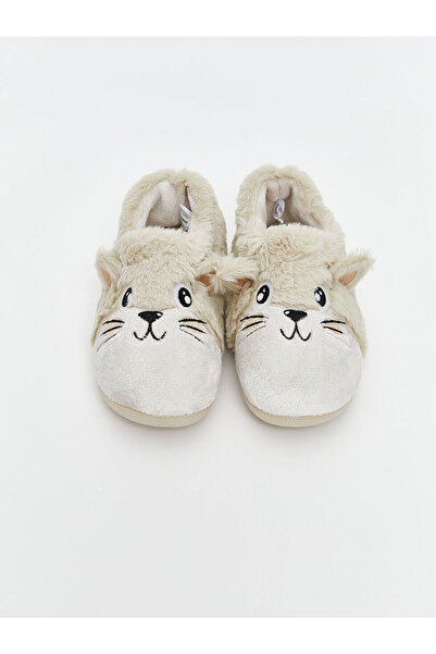 LC Waikiki Γυναικείες παντόφλες εσωτερικού χώρου από βελούδινο με φιγούρα κουνελιού