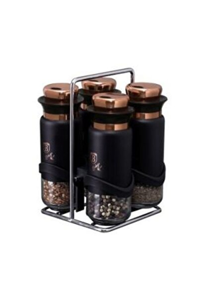 Berlinger Haus Set Recipiente pentru Condimente, 5 Piese, Black Rose Lux,