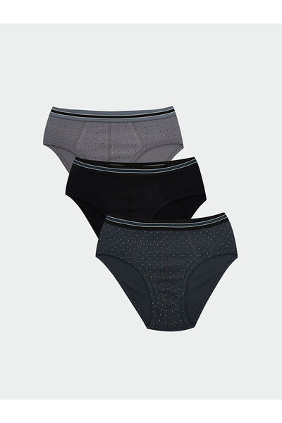 LC Waikiki Slip pentru bărbați din bumbac elastic, cu model standard, antraci...