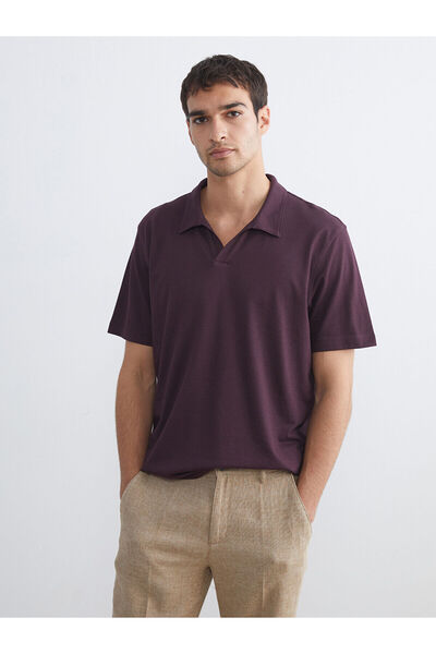 LC Waikiki Nevavm Polo Collar Pique Men's T-Shirt with Difference