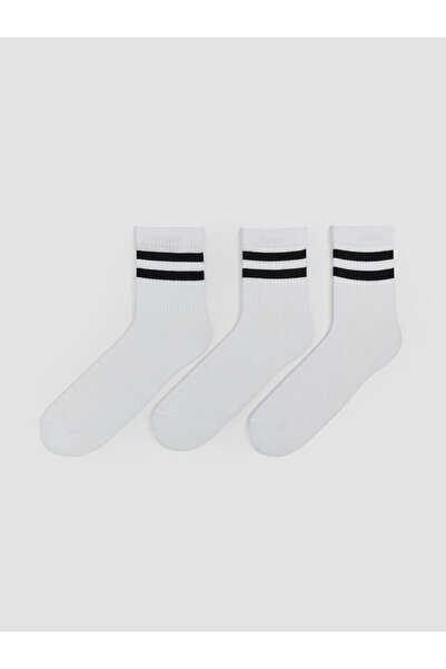 LC Waikiki New Season Striped Men's Socks 3-Piece Set