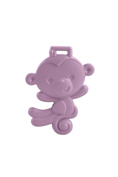 mattel Teething Toy for Babies Purple Monkey