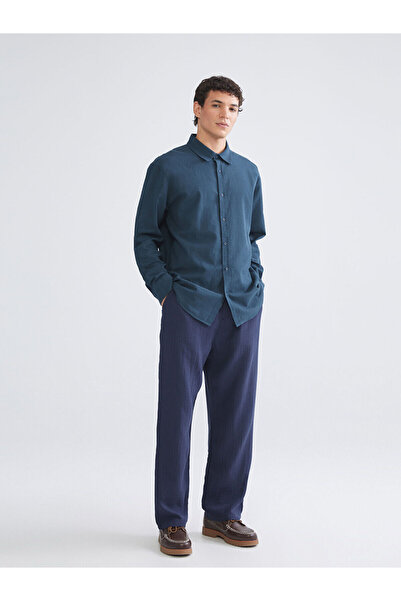 LC Waikiki Pantaloni pentru bărbați cu croiala confortabilă bleumarin