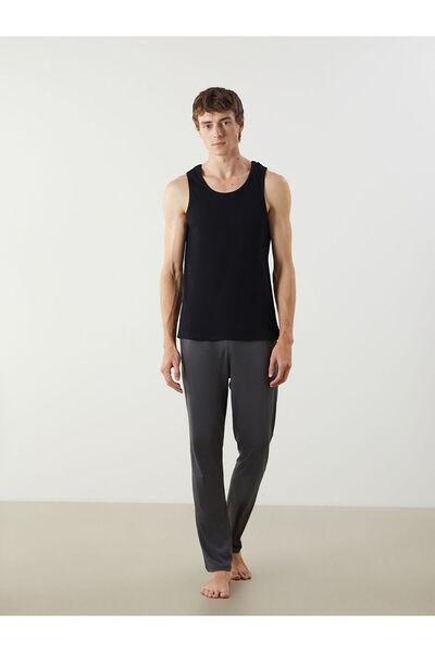 LC Waikiki Ανδρικό σετ κοτλέ μπλουζών με λαιμόκοψη σε σχήμα U, χτενισμένο βαμβάκι, ολοκαίνουργιο, σεζόν