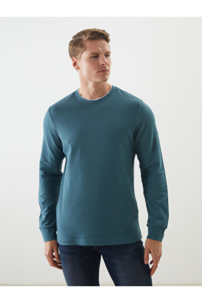 LC Waikiki Lcwaikiki Classic Oil Crew Neck Long Sleeve Men's Sweatshirt