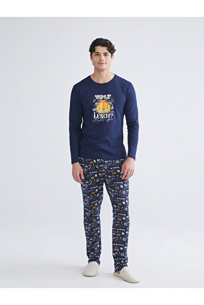 LC Waikiki Standart Kalıp Garfield Baskılı Erkek Pijama