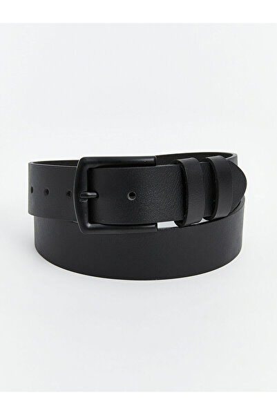 LC Waikiki حزام جلد طبيعي أسود للرجال